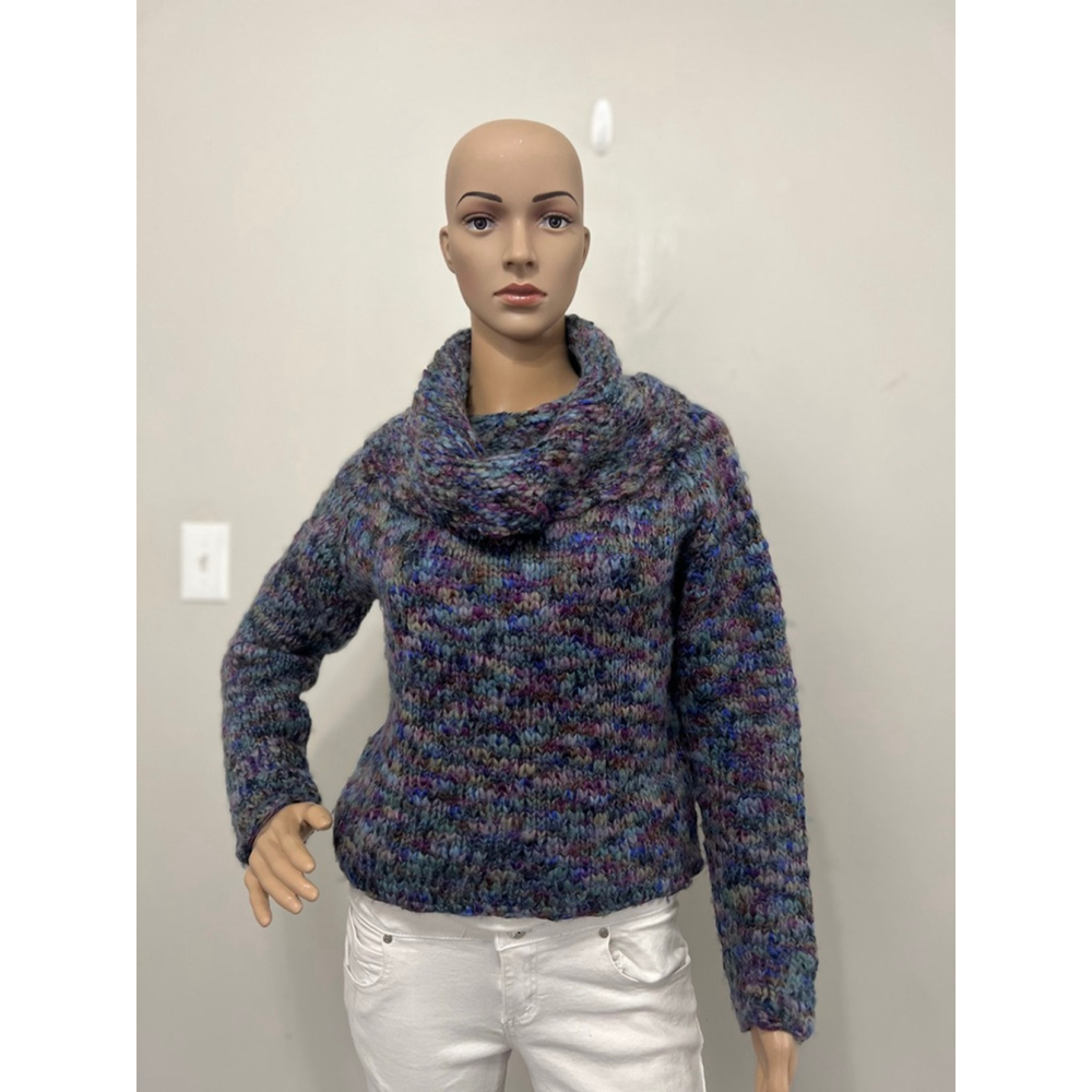 Vintage Hand Knitted Space Dye Sweater